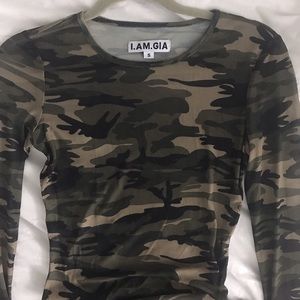 I.Am.Gia sheer camo dress